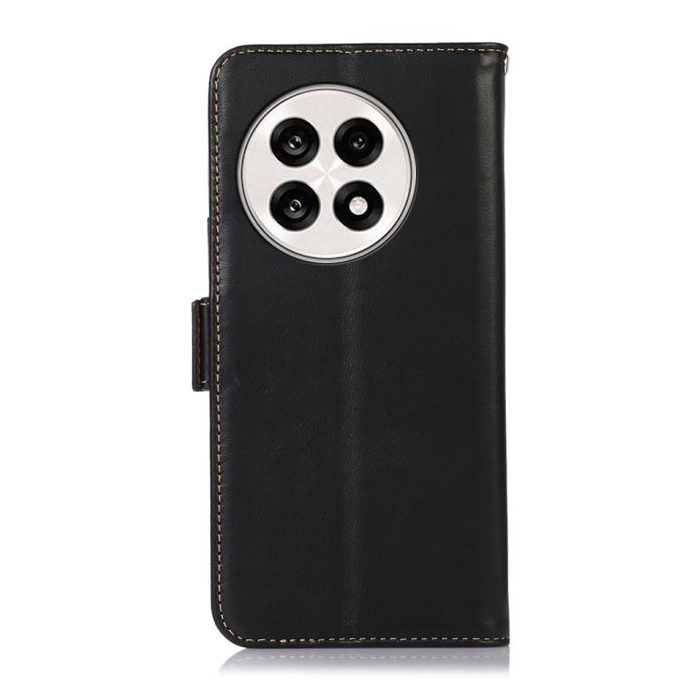 For OnePlus Ace 5 Pro / Ace 5 Magnetic Crazy Horse Texture Genuine Leather RFID Phone Case