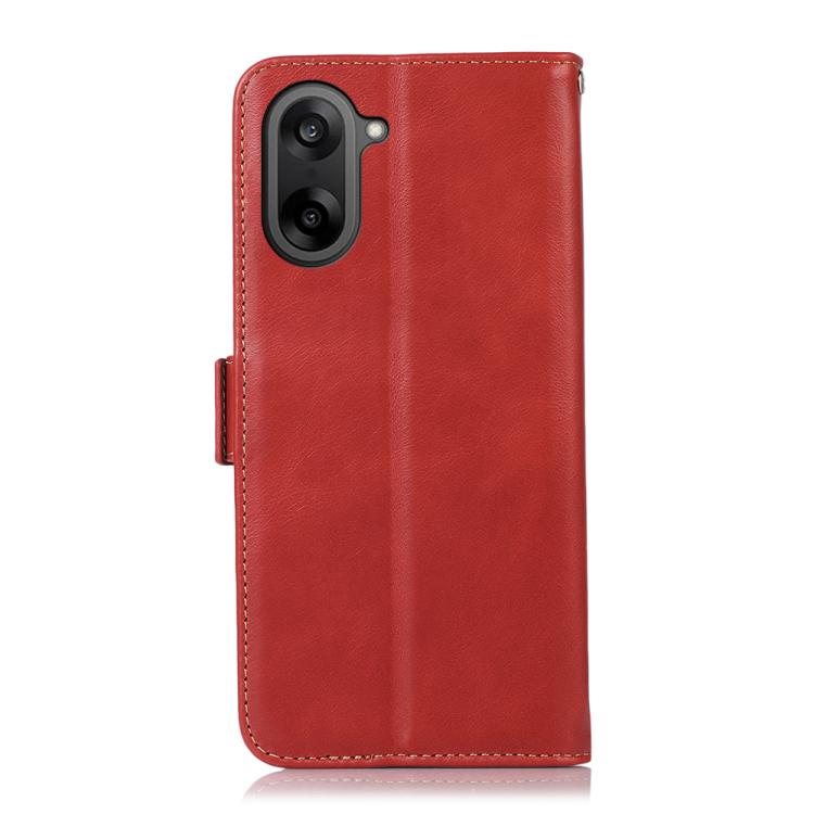 For OnePlus Nord CE5 / Ace 5 Racing Magnetic Crazy Horse Texture Genuine Leather RFID Phone Case