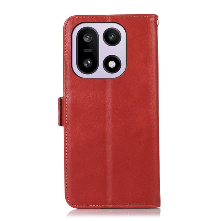 For OnePlus 15 Magnetic Crazy Horse Texture Genuine Leather RFID Phone Case
