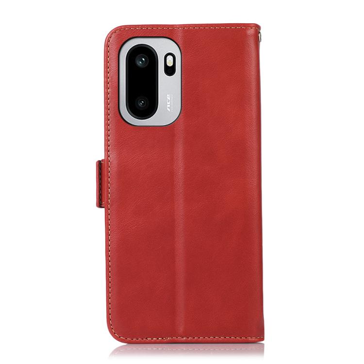 For OnePlus 15R/Ace 6 5G/Ace 6T 5G Magnetic Crazy Horse Texture Genuine Leather RFID Phone Case