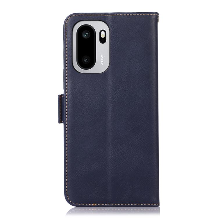 For OnePlus 15R/Ace 6 5G/Ace 6T 5G Magnetic Crazy Horse Texture Genuine Leather RFID Phone Case