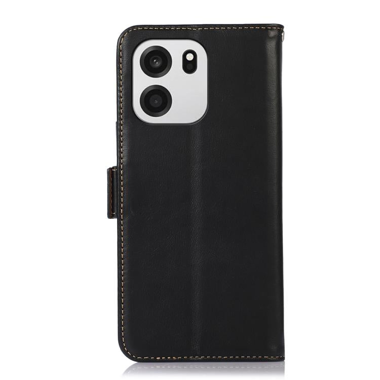 For OnePlus Turbo 6V / Turbo 6 Magnetic Crazy Horse Texture Genuine Leather RFID Phone Case