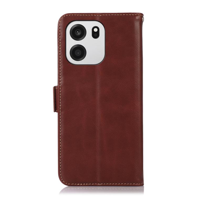 For OnePlus Turbo 6V / Turbo 6 Magnetic Crazy Horse Texture Genuine Leather RFID Phone Case