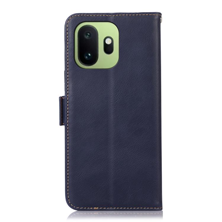 For OnePlus 15T Magnetic Crazy Horse Texture Genuine Leather RFID Phone Case