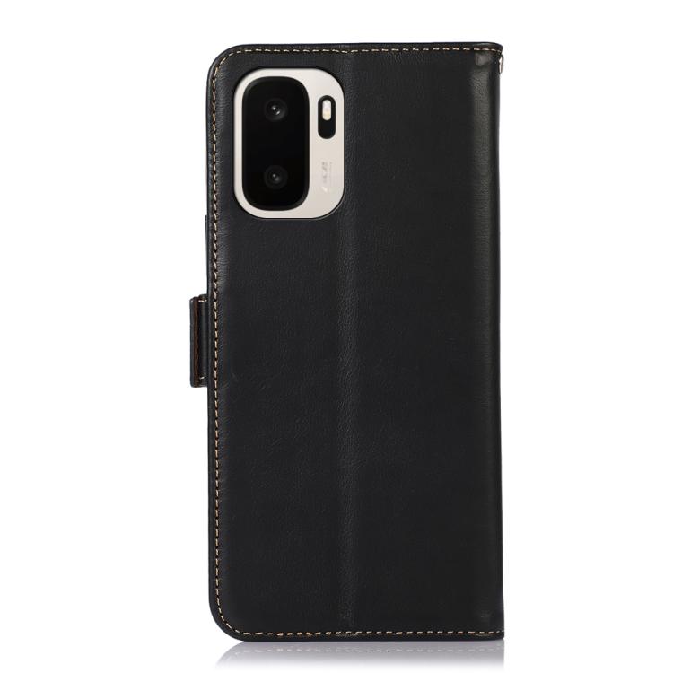 For OnePlus Ace 6 Ultra Magnetic Crazy Horse Texture Genuine Leather RFID Phone Case