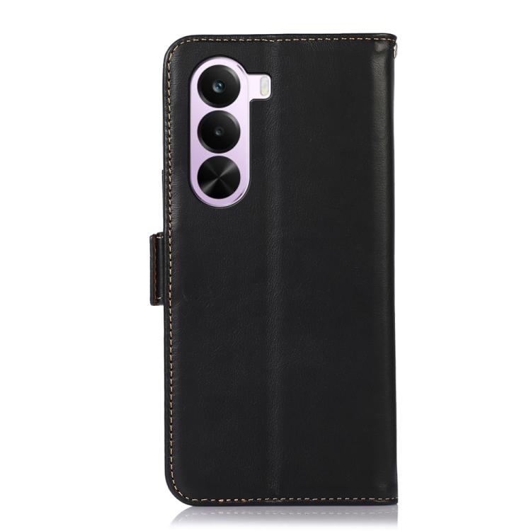 For OnePlus Nord CE6 Lite 5G Global Magnetic Crazy Horse Texture Genuine Leather RFID Phone Case