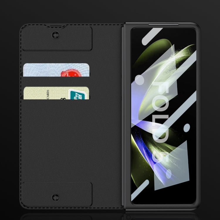 For Samsung Galaxy Z Fold5 GKK Armor Flip Leather Phone Case with Pen Slots