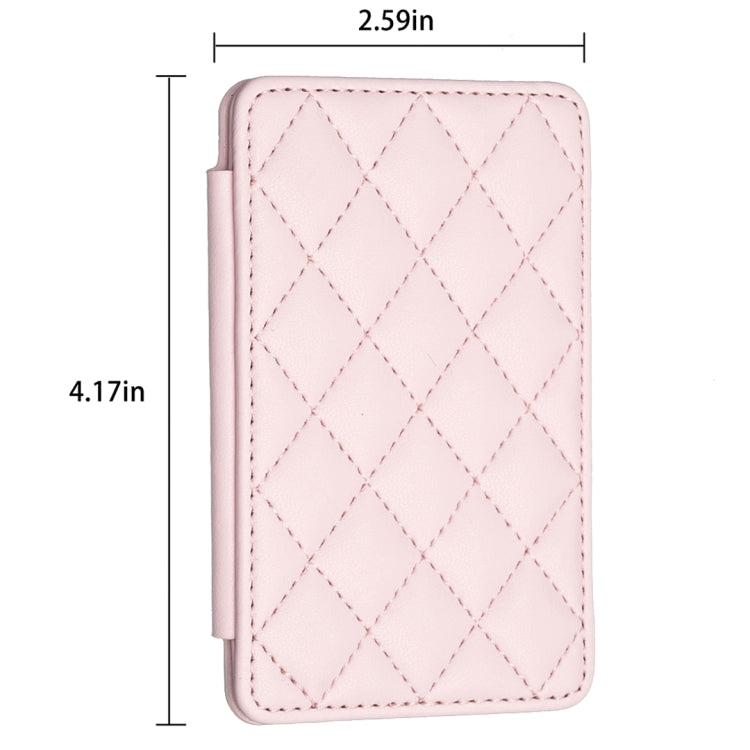 BFK05 Rhombus Pattern Card Bag Mobile Phone Back Sticker