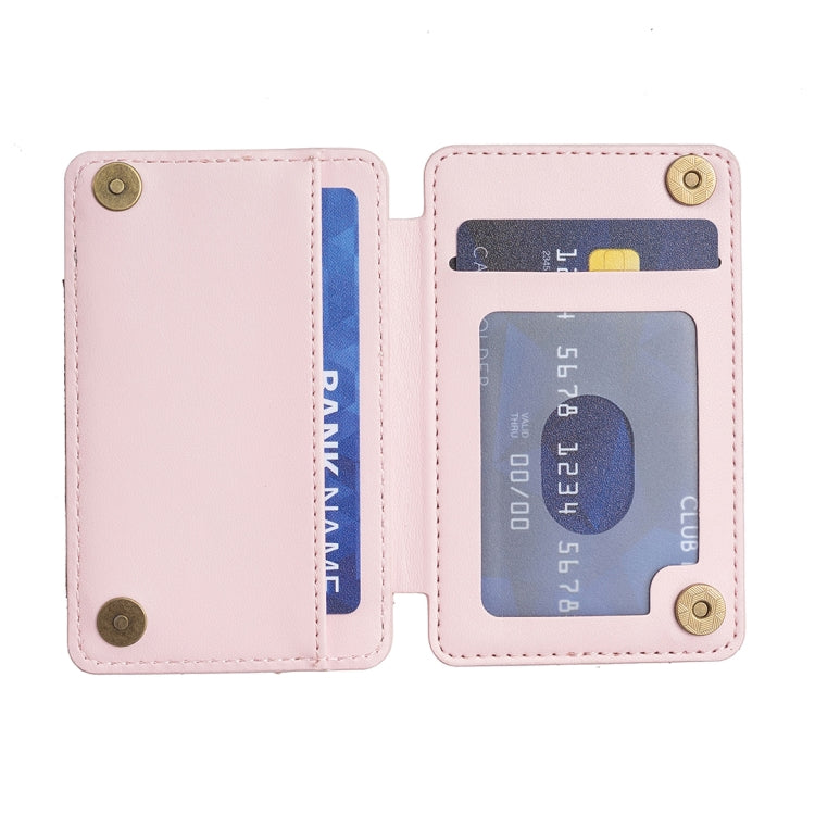 BFK05 Rhombus Pattern Card Bag Mobile Phone Back Sticker