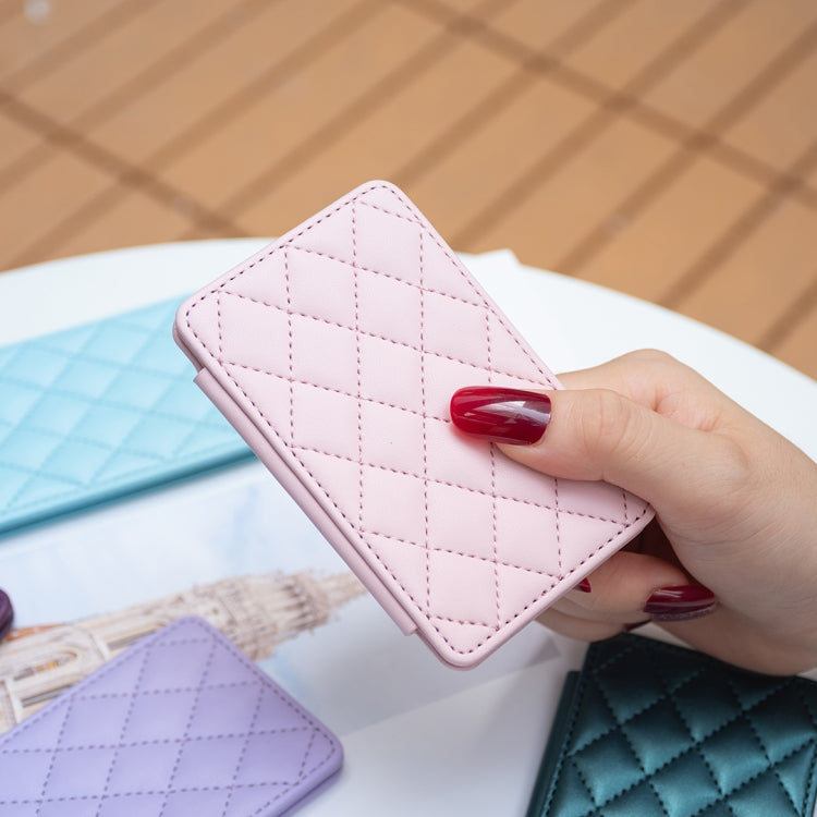 BFK05 Rhombus Pattern Card Bag Mobile Phone Back Sticker