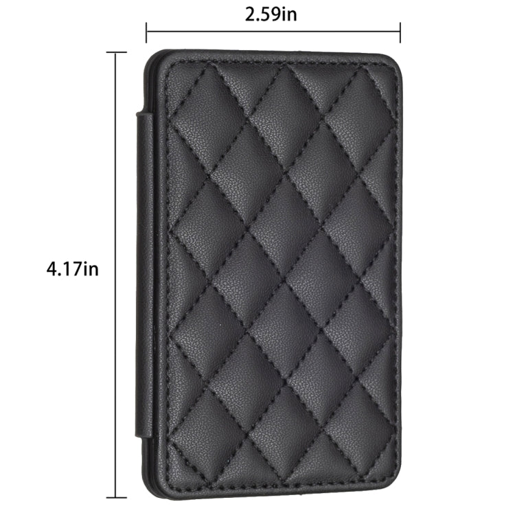 BFK05 Rhombus Pattern Card Bag Mobile Phone Back Sticker