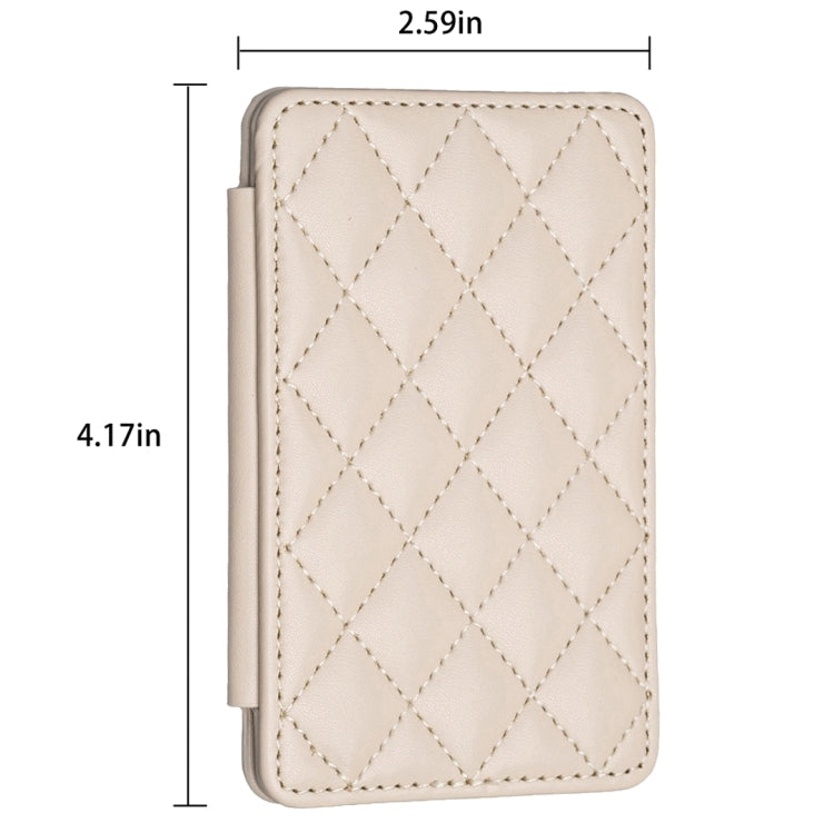 BFK05 Rhombus Pattern Card Bag Mobile Phone Back Sticker