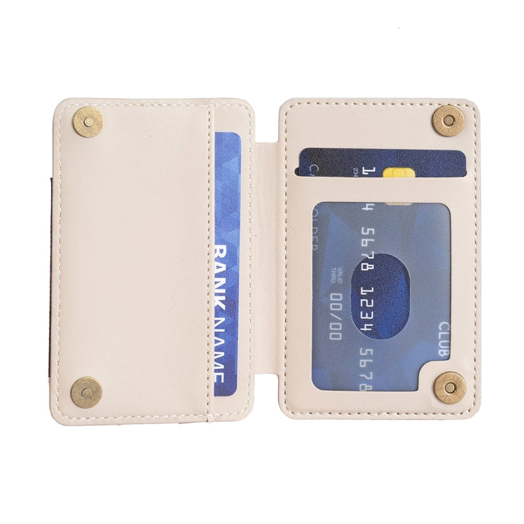 BFK05 Rhombus Pattern Card Bag Mobile Phone Back Sticker