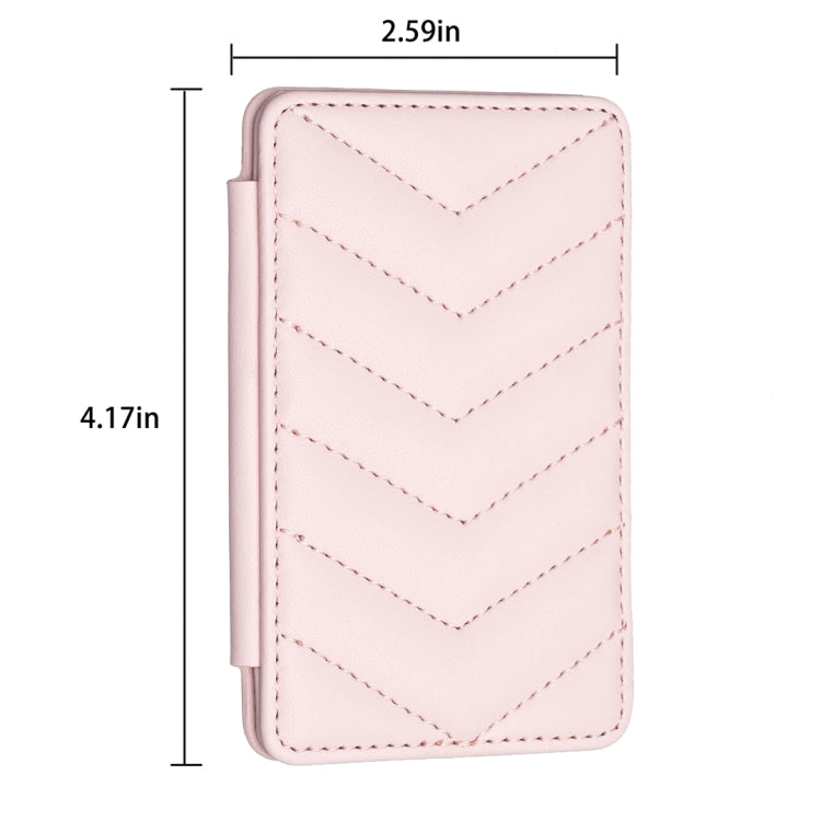 BFK02 Wave Pattern Card Bag Mobile Phone Back Sticker