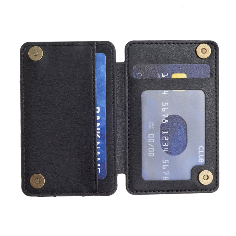 BFK02 Wave Pattern Card Bag Mobile Phone Back Sticker