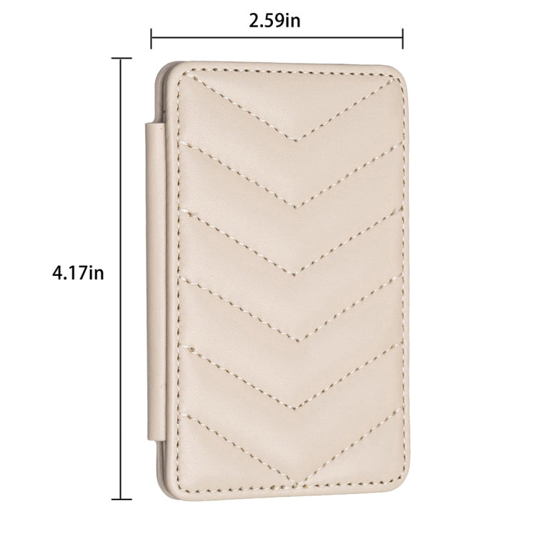 BFK02 Wave Pattern Card Bag Mobile Phone Back Sticker
