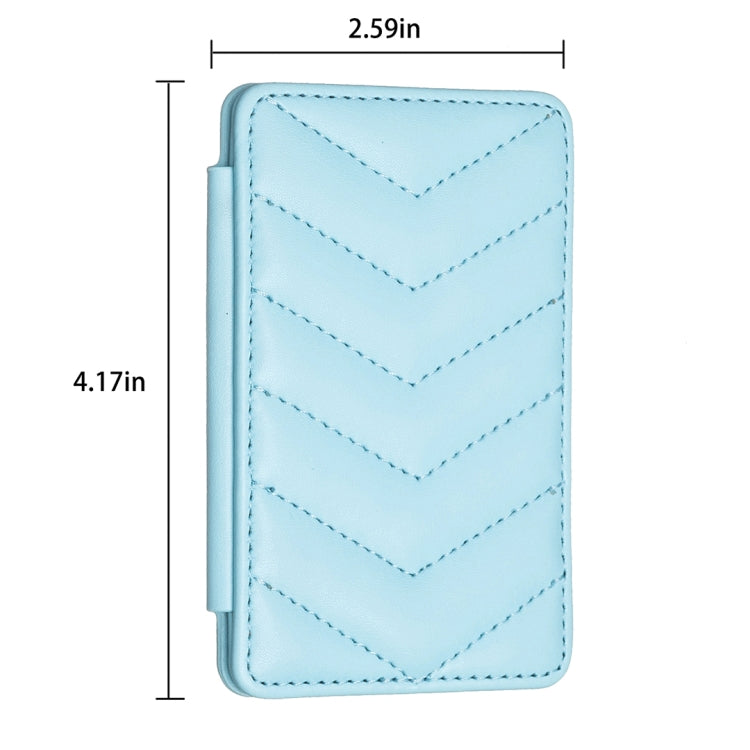 BFK02 Wave Pattern Card Bag Mobile Phone Back Sticker