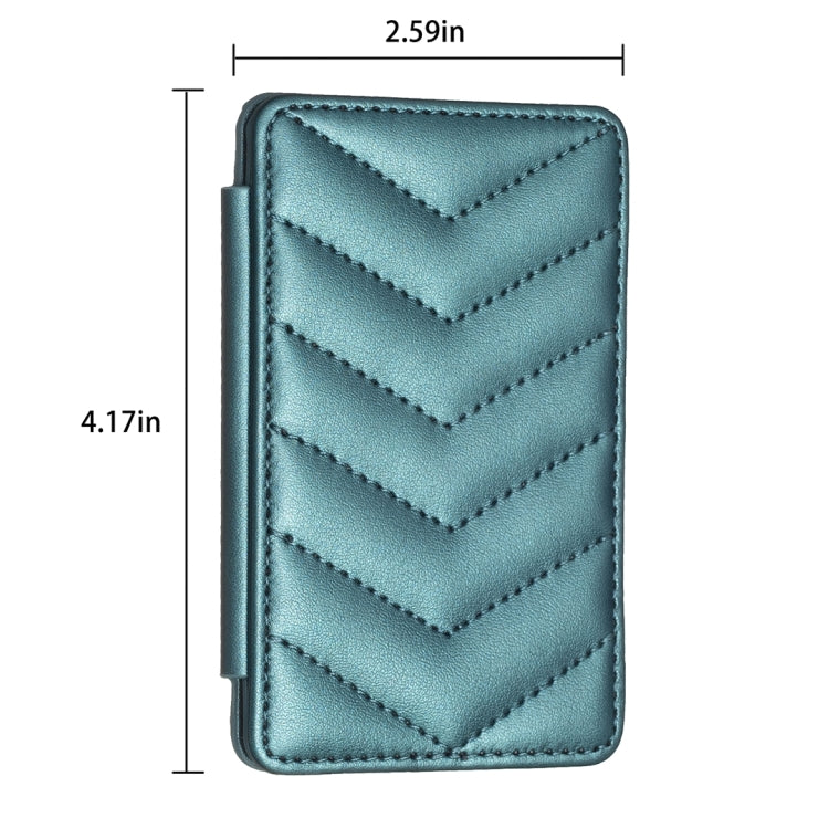 BFK02 Wave Pattern Card Bag Mobile Phone Back Sticker