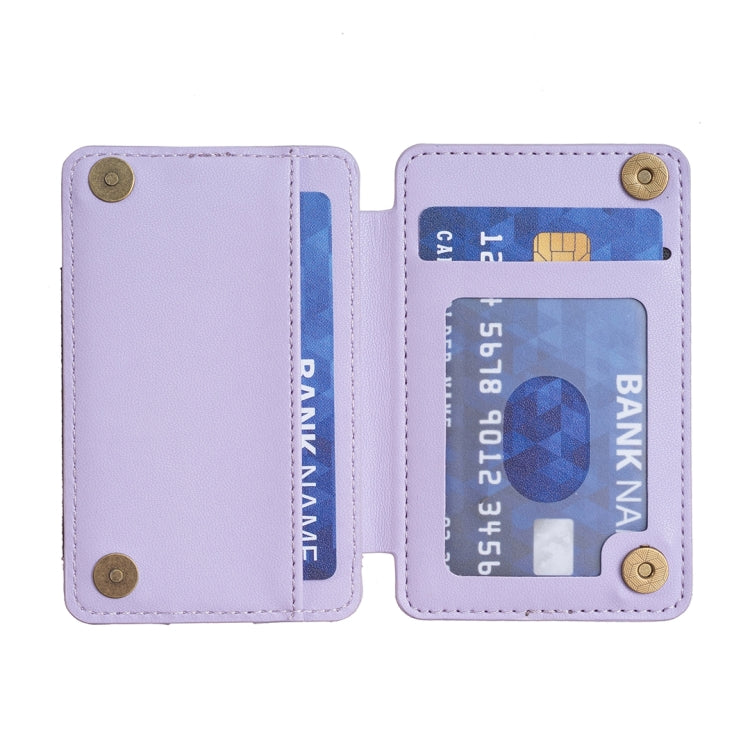 BFK02 Wave Pattern Card Bag Mobile Phone Back Sticker