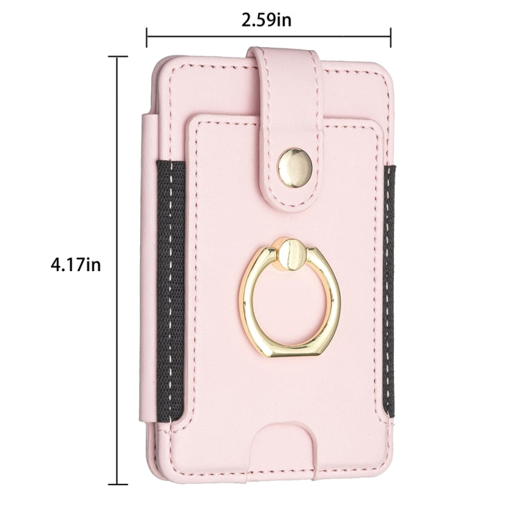 BFK03 Metal Ring Card Bag Mobile Phone Back Sticker
