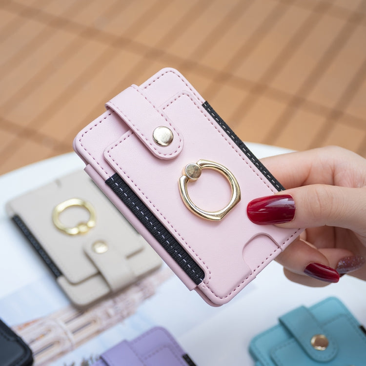 BFK03 Metal Ring Card Bag Mobile Phone Back Sticker