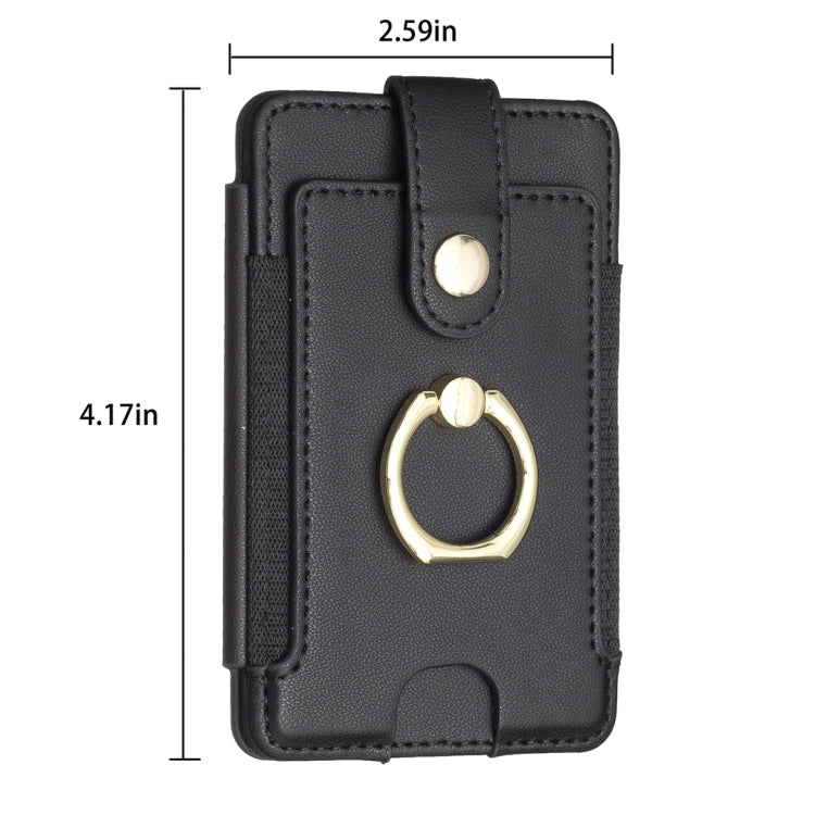 BFK03 Metal Ring Card Bag Mobile Phone Back Sticker