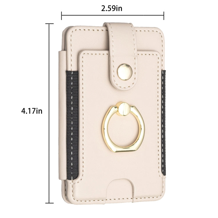 BFK03 Metal Ring Card Bag Mobile Phone Back Sticker