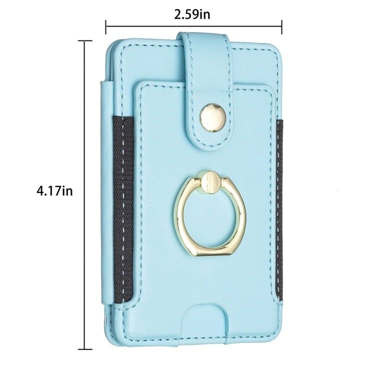 BFK03 Metal Ring Card Bag Mobile Phone Back Sticker