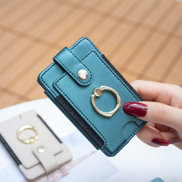BFK03 Metal Ring Card Bag Mobile Phone Back Sticker