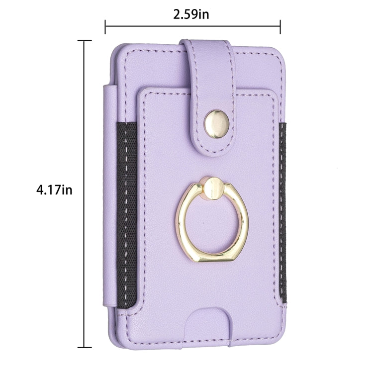 BFK03 Metal Ring Card Bag Mobile Phone Back Sticker