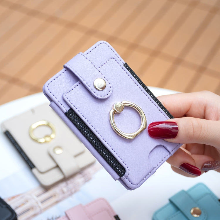 BFK03 Metal Ring Card Bag Mobile Phone Back Sticker