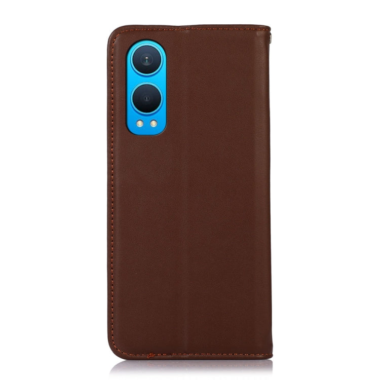 For OnePlus Nord CE4 Lite KHAZNEH Nappa Top Layer Cowhide Leather Phone Case