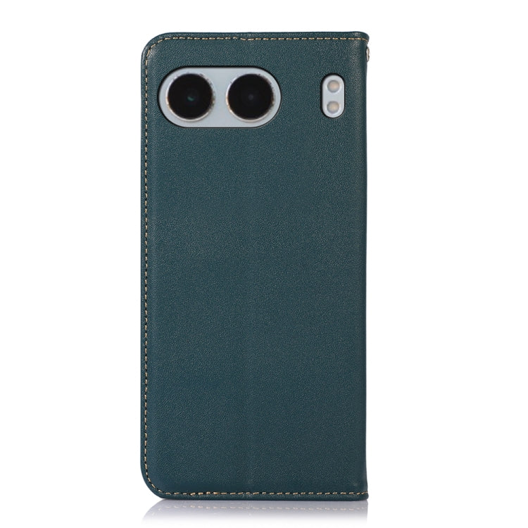 For OnePlus Nord 4 KHAZNEH Nappa Top Layer Cowhide Leather Phone Case