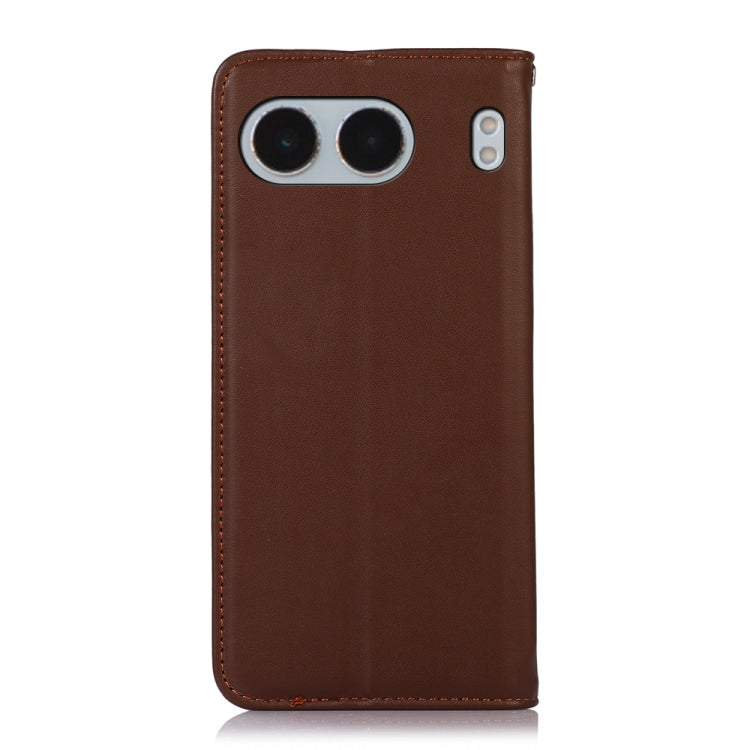 For OnePlus Nord 4 KHAZNEH Nappa Top Layer Cowhide Leather Phone Case