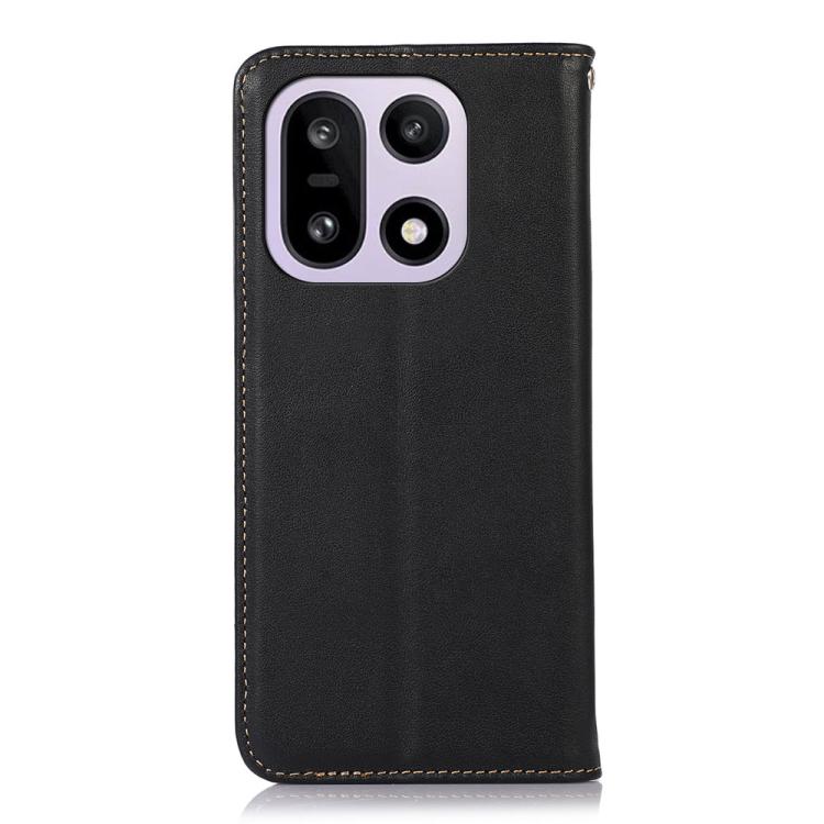 For OnePlus 15 KHAZNEH Nappa Top Layer Cowhide Leather Phone Case
