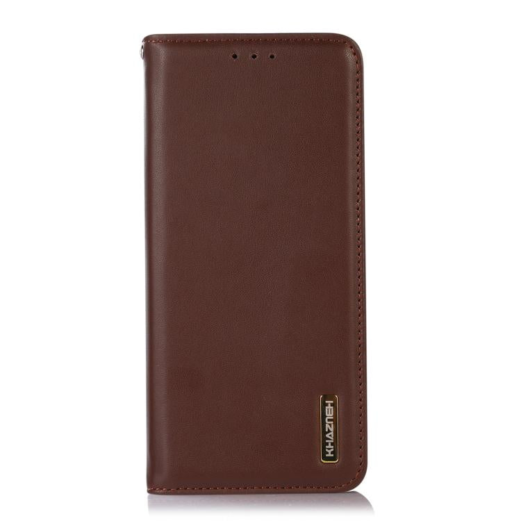 For OnePlus 15 KHAZNEH Nappa Top Layer Cowhide Leather Phone Case