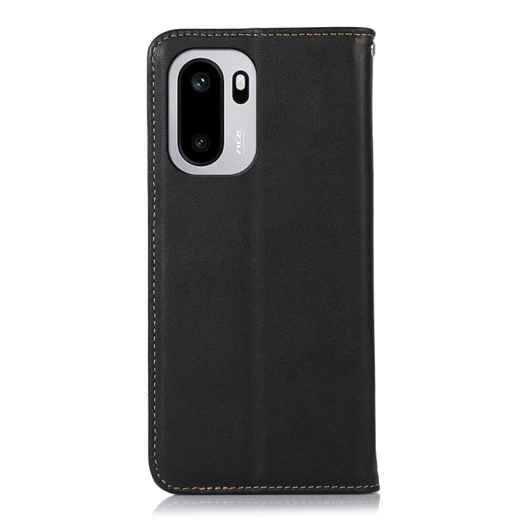 For OnePlus 15R/Ace 6 5G/Ace 6T 5G KHAZNEH Nappa Top Layer Cowhide Leather Phone Case