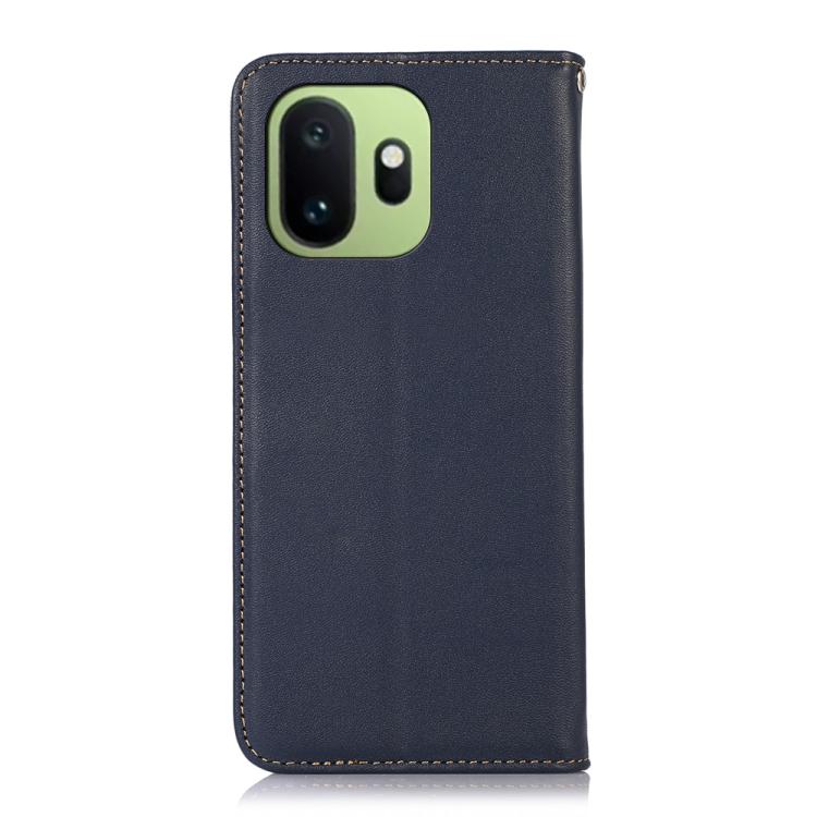 For OnePlus 15T KHAZNEH Nappa Top Layer Cowhide Leather Phone Case