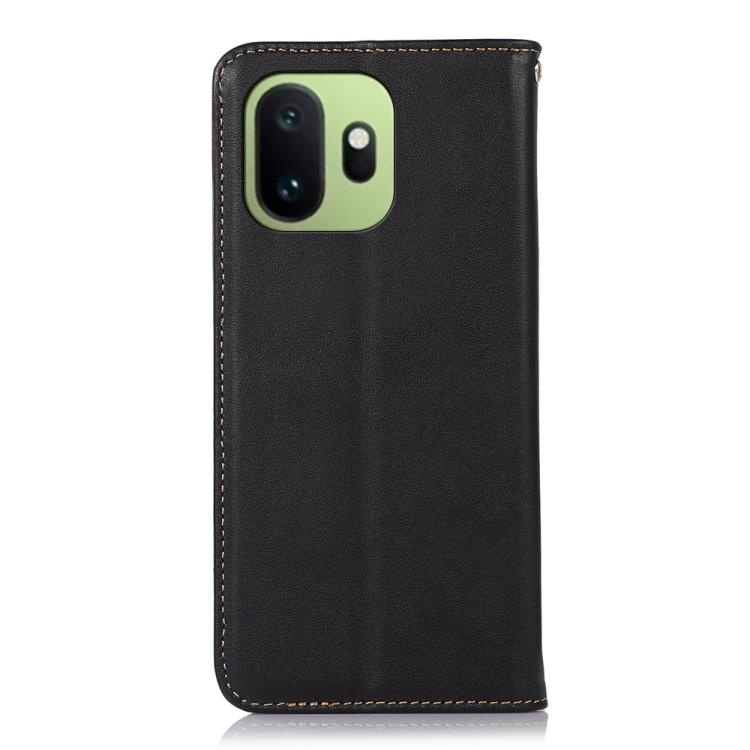 For OnePlus 15T KHAZNEH Nappa Top Layer Cowhide Leather Phone Case