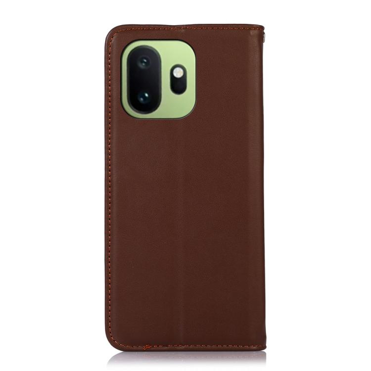 For OnePlus 15T KHAZNEH Nappa Top Layer Cowhide Leather Phone Case