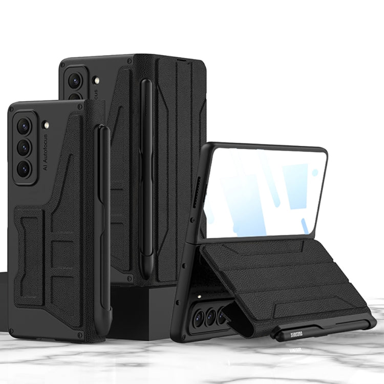 For Samsung Galaxy Z Fold4 GKK Integrated Flip Phone Case with Pen Holder