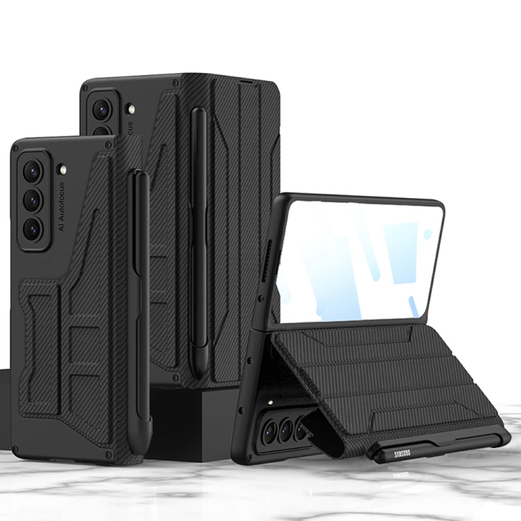 For Samsung Galaxy Z Fold4 GKK Integrated Flip Phone Case with Pen Holder