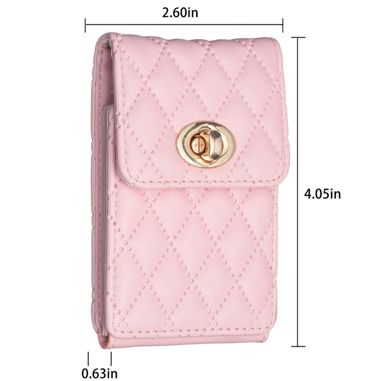 BFK07 Metal Buckle Vertical Card Bag Mobile Phone Back Sticker
