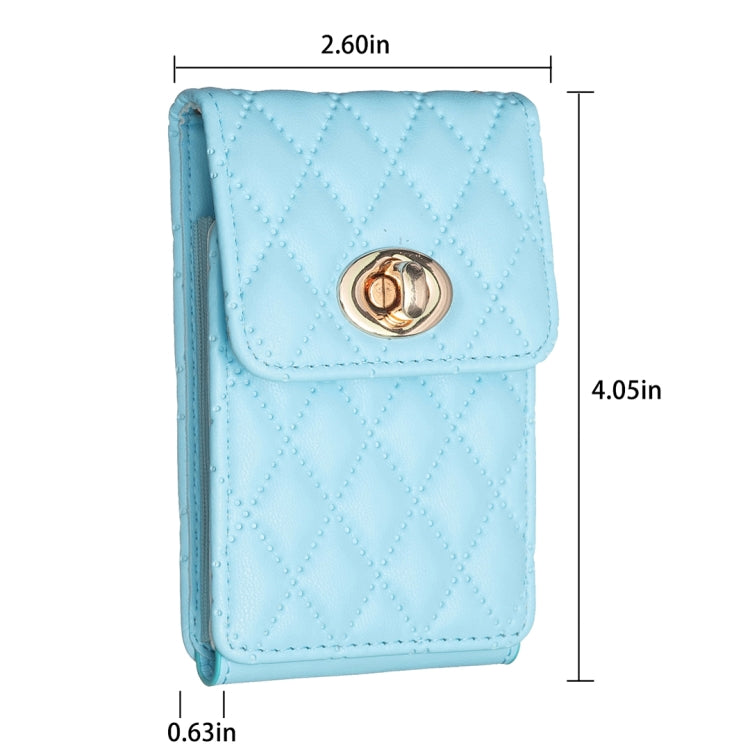 BFK07 Metal Buckle Vertical Card Bag Mobile Phone Back Sticker