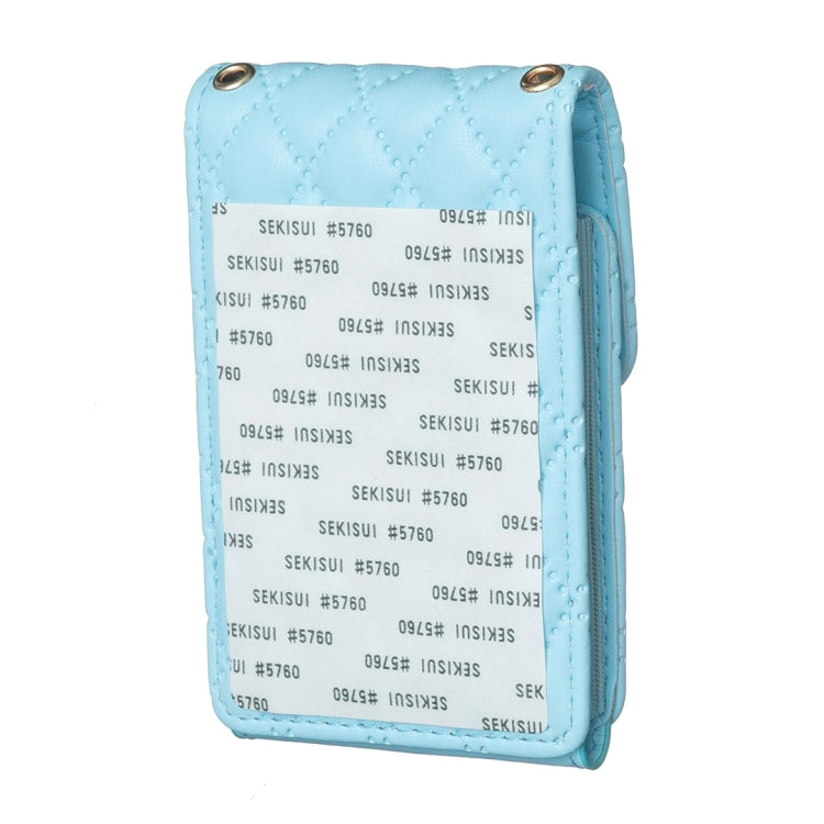 BFK07 Metal Buckle Vertical Card Bag Mobile Phone Back Sticker
