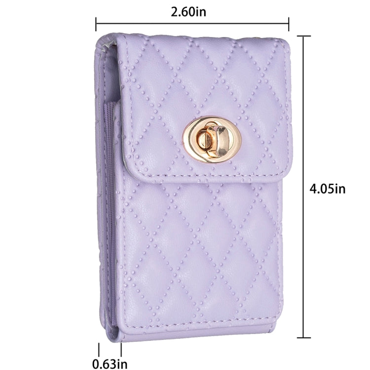 BFK07 Metal Buckle Vertical Card Bag Mobile Phone Back Sticker