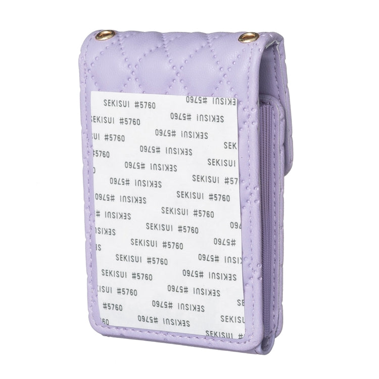 BFK07 Metal Buckle Vertical Card Bag Mobile Phone Back Sticker