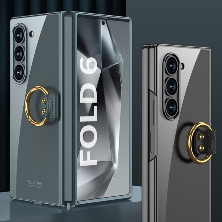For Samsung Galaxy Z Fold6 GKK Electroplating Phone Case with Ring
