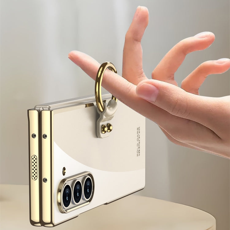 For Samsung Galaxy Z Fold6 GKK Electroplating Phone Case with Ring
