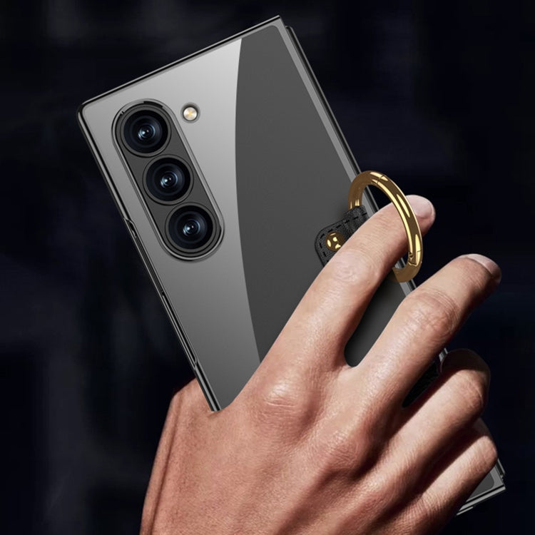 For Samsung Galaxy Z Fold6 GKK Electroplating Phone Case with Ring